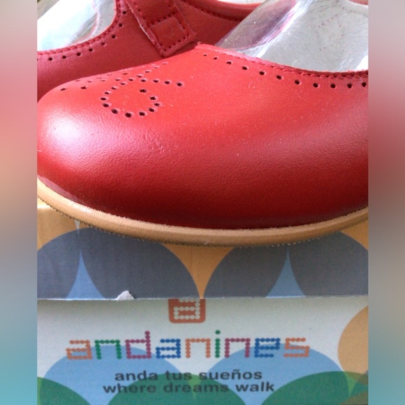 andanines* (26 Eu) (9.5 US) ToddlerG Red Maryjane Shoes, Imported Spain. NWT - Picture 6 of 8